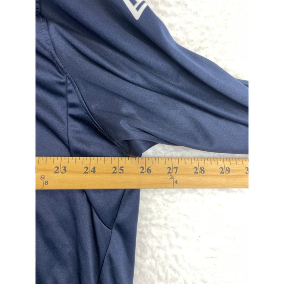 New Era Men's XXL Navy Blue New England Patriots 1/4 Zip Pullover Sweatshirt NWT - Picture 3 of 11